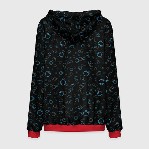 Мужская толстовка Evil shark / 3D-Красный – фото 2