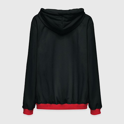 Мужская толстовка Ведьмак Геральт - персонаж / 3D-Красный – фото 2