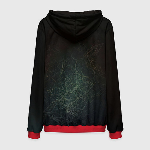 Мужская толстовка Магический кролик / 3D-Красный – фото 2