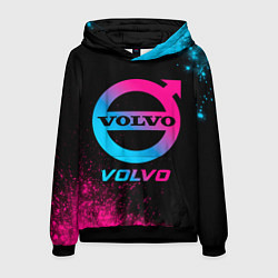 Толстовка-худи мужская Volvo - neon gradient, цвет: 3D-черный