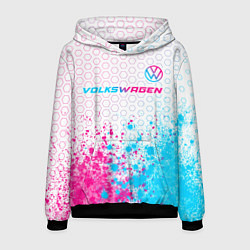 Мужская толстовка Volkswagen neon gradient style: символ сверху