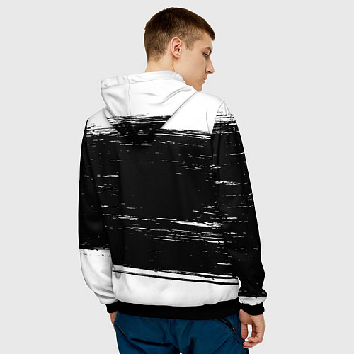 Мужская толстовка Атлет из России и герб РФ / 3D-Черный – фото 4