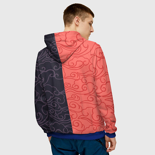 Мужская толстовка Strey Kids x Anime / 3D-Синий – фото 4