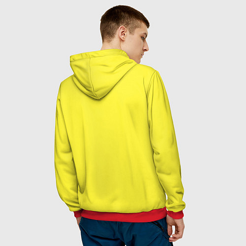 Мужская толстовка Фиджи - Тихий океан / 3D-Красный – фото 4