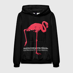 Толстовка-худи мужская Фламинго - Мюнхен, цвет: 3D-черный