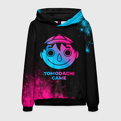 Толстовка-худи мужская Tomodachi Game - neon gradient, цвет: 3D-черный