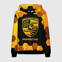 Мужская толстовка Porsche - gold gradient