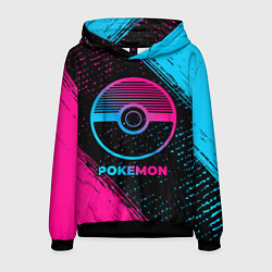 Толстовка-худи мужская Pokemon - neon gradient, цвет: 3D-черный