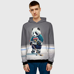 Толстовка-худи мужская Panda striker of the Florida Panthers, цвет: 3D-черный — фото 2