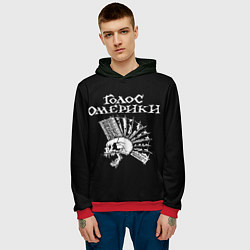 Толстовка-худи мужская Голос Омерики, цвет: 3D-красный — фото 2
