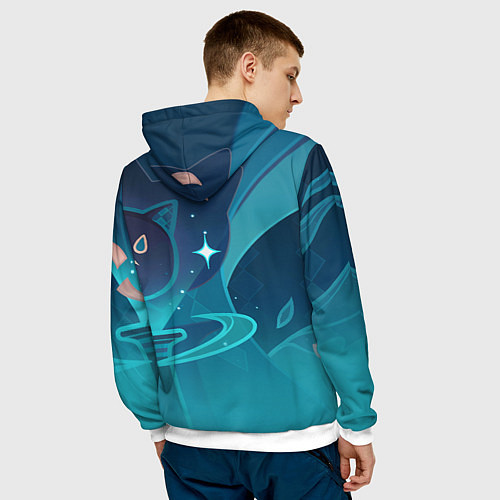 Мужская толстовка Lynette Genshin Impact / 3D-Белый – фото 4