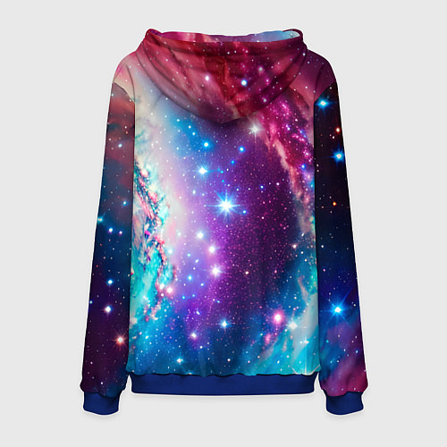 Мужская толстовка Удивительная вселенная / 3D-Синий – фото 2