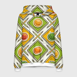 Мужская толстовка Fruits and berries pattern