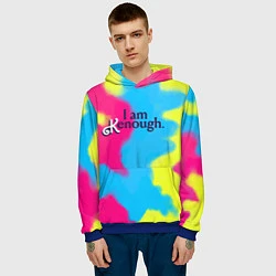 Толстовка-худи мужская I Am Kenough Tie-Dye, цвет: 3D-синий — фото 2