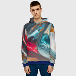 Толстовка-худи мужская Палитра масло, цвет: 3D-синий — фото 2