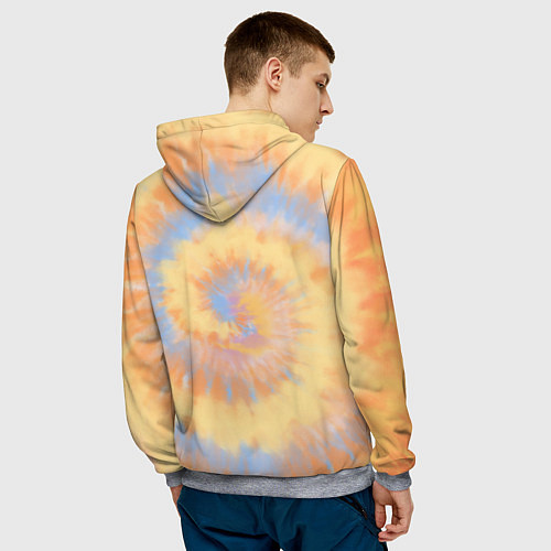 Мужская толстовка Tie-Dye дизайн / 3D-Меланж – фото 4