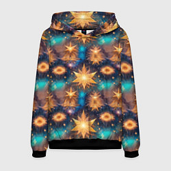 Мужская толстовка Фантастические звезды узор