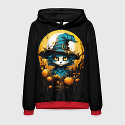 Мужская толстовка Синий кот колдун