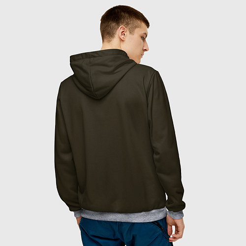 Мужская толстовка Рыжее чучело с тыквой на Хеллоуин / 3D-Меланж – фото 4