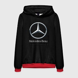 Толстовка-худи мужская Mercedes-benz sport auto, цвет: 3D-красный