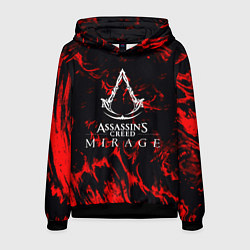 Толстовка-худи мужская Assassins Creed кровь тамплиеров, цвет: 3D-черный