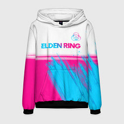 Мужская толстовка Elden Ring neon gradient style: символ сверху