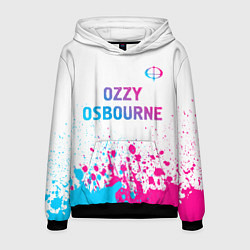 Мужская толстовка Ozzy Osbourne neon gradient style: символ сверху