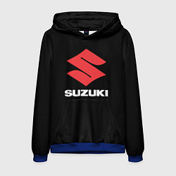 Толстовка-худи мужская Suzuki sport brend, цвет: 3D-синий