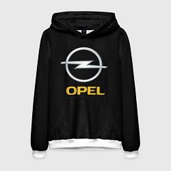 Толстовка-худи мужская Opel sport car, цвет: 3D-белый