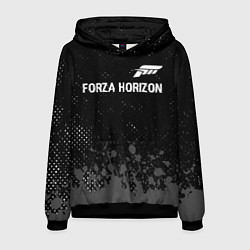 Мужская толстовка Forza Horizon glitch на темном фоне: символ сверху