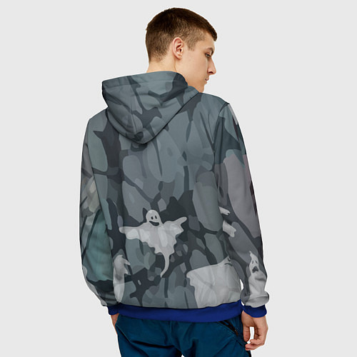 Мужская толстовка Замок в воображении / 3D-Синий – фото 4