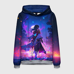 Мужская толстовка Шогун Райден - Геншин Импакт