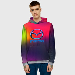 Толстовка-худи мужская Mazda gradient, цвет: 3D-меланж — фото 2