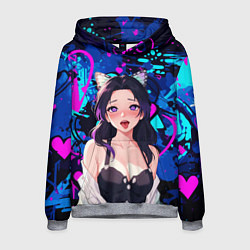 Мужская толстовка Шинобу ахегао