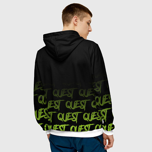 Мужская толстовка Quest esports / 3D-Белый – фото 4