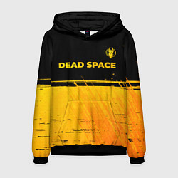 Толстовка-худи мужская Dead Space - gold gradient посередине, цвет: 3D-черный