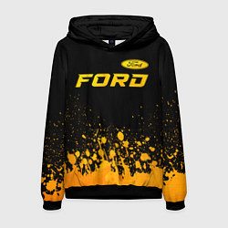 Мужская толстовка Ford - gold gradient посередине