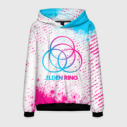 Мужская толстовка Elden Ring neon gradient style