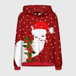 Мужская толстовка Лама - альпака с леденцом