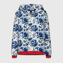 Мужская толстовка Гжель узор паттерн