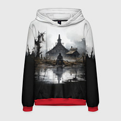 Мужская толстовка Изба на болоте