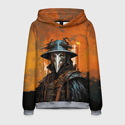 Мужская толстовка Чумной доктор на закате