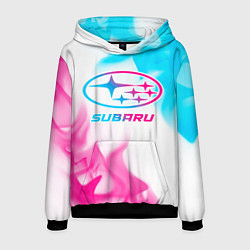 Мужская толстовка Subaru neon gradient style