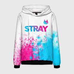 Мужская толстовка Stray neon gradient style посередине