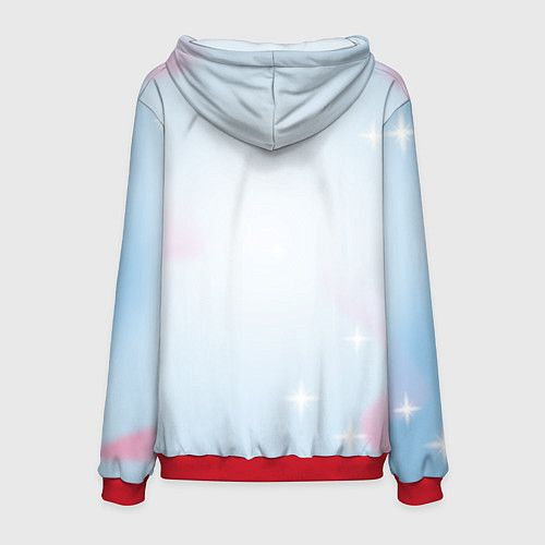 Мужская толстовка Newjeans bunny / 3D-Красный – фото 2
