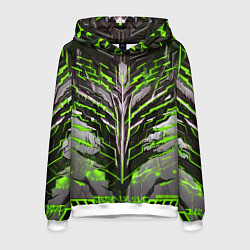 Мужская толстовка Киберпанк доспех зелёный