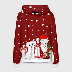 Мужская толстовка Семья ламы