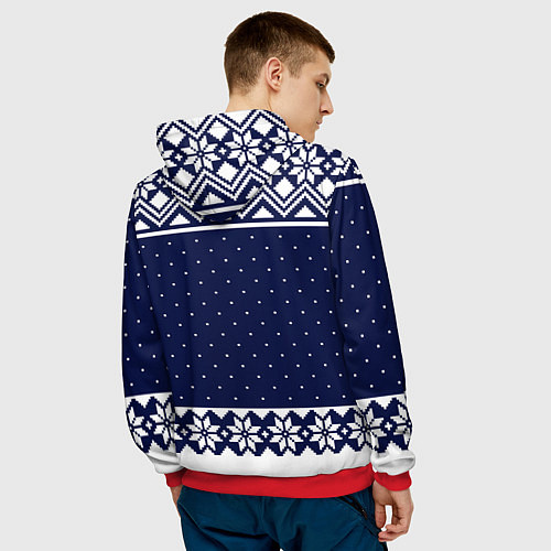 Мужская толстовка Demon slayer sweater / 3D-Красный – фото 4