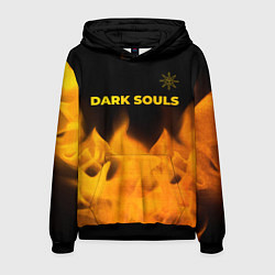 Мужская толстовка Dark Souls - gold gradient посередине