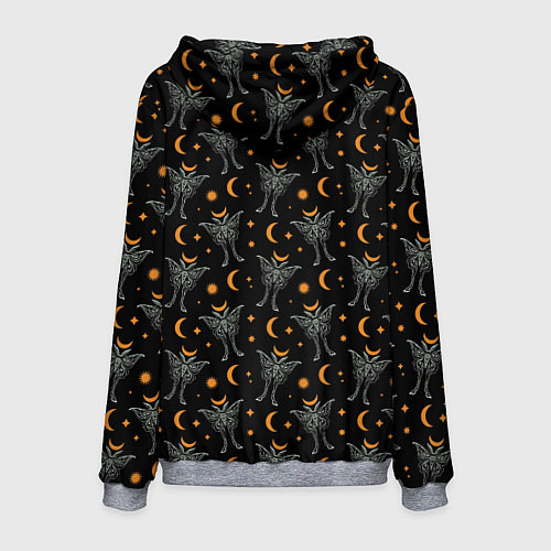 Мужская толстовка Лунные мотыльки / 3D-Меланж – фото 2
